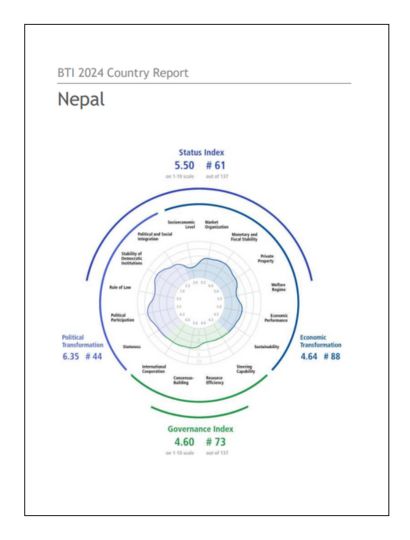 India Nepal Business and Cultural Council - Report and Publication in BTI Country Report 2024